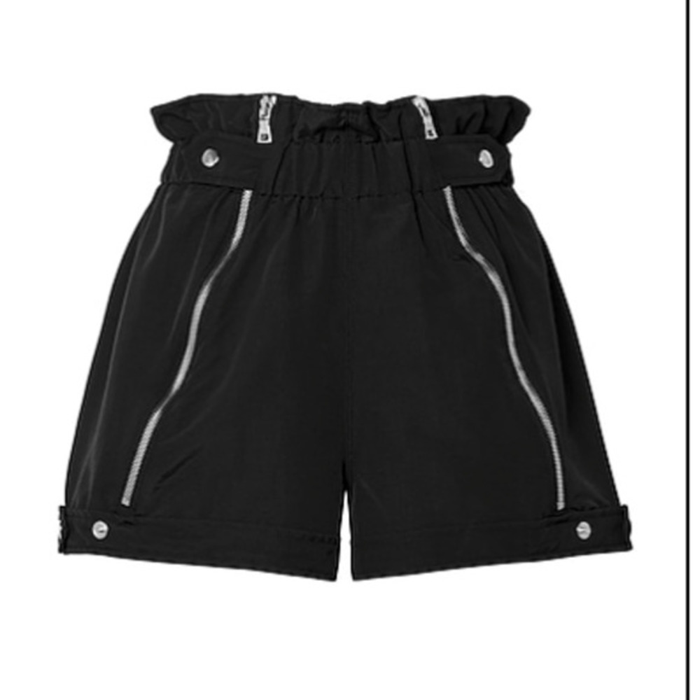 RTA Women's Louie Zip Shorts in Black (L) NWT